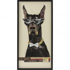 Picture Frame Art Cool Dog 121x61cm